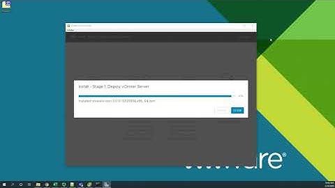 vSphere 7 Demo - Installing vCenter Server