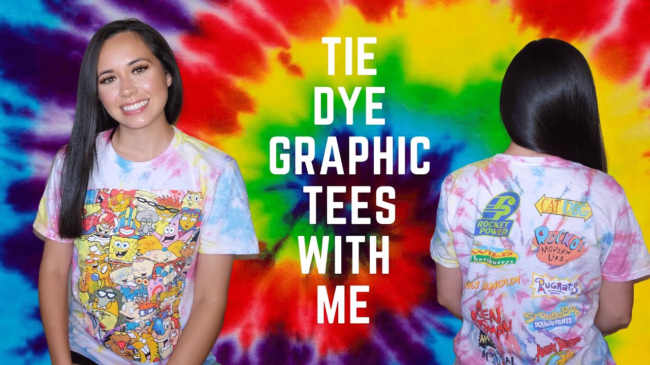 How To Tie Dye a Graphic Shirt 