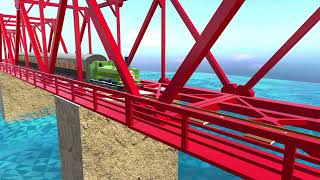 Duck and his Slip Coaches animation Prisma 3D
