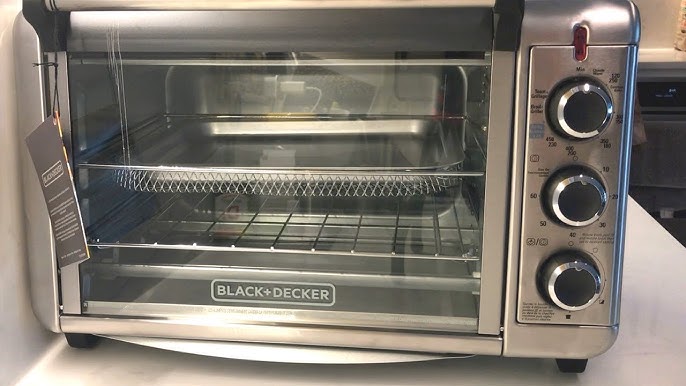  Black+Decker WCR-076 Rotisserie Toaster Oven, 9X13, Stainless  Steel: Electric Rotisseries: Home & Kitchen