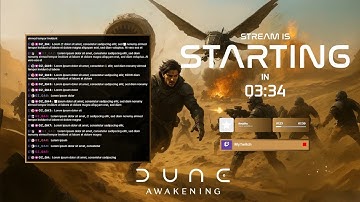 Dune Awakening - Cinematic Overlay Collection [Twitch/Youtube/Kick/Co][OBS/STREAMLABS/XSPLIT]