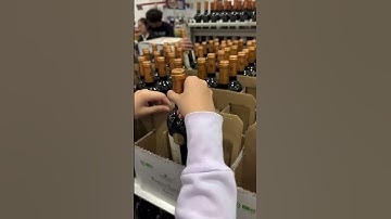 How to fold a partition for a wine box