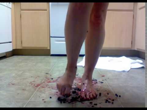 Sexy blueberry t-shirt making with my feet prints