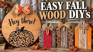 Turn Basic Wood Into THIS! Easy Fall DIYs Anyone Can Make