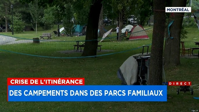 «Je trouve des pilules et des seringues par terre»: un campement  d’itinérants dans un parc inquiète