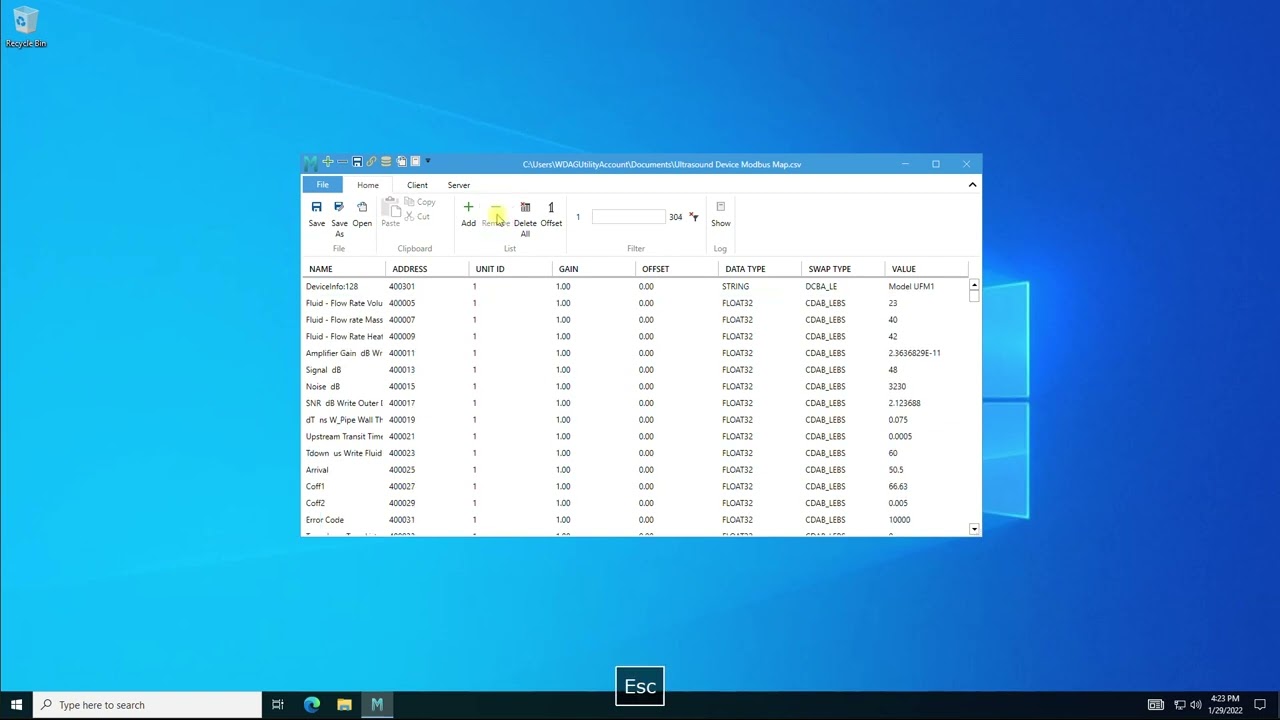 Modbus Monitor XPF - Getting Started