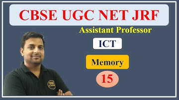 ICT-Information & Communication Technology UGC NET Paper 1 | NTA NET JRF 2019 - Memory