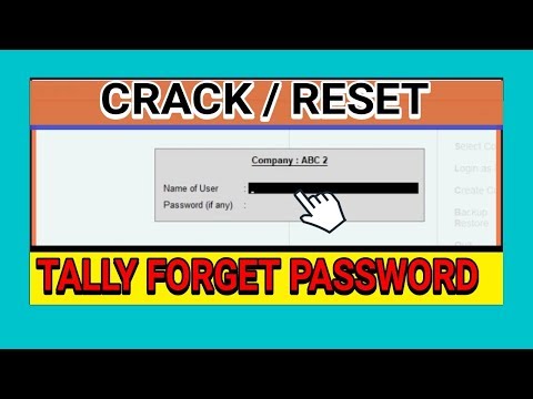 How to Reset forget Tally Password | 4 easy steps to recover Tally Admin Password