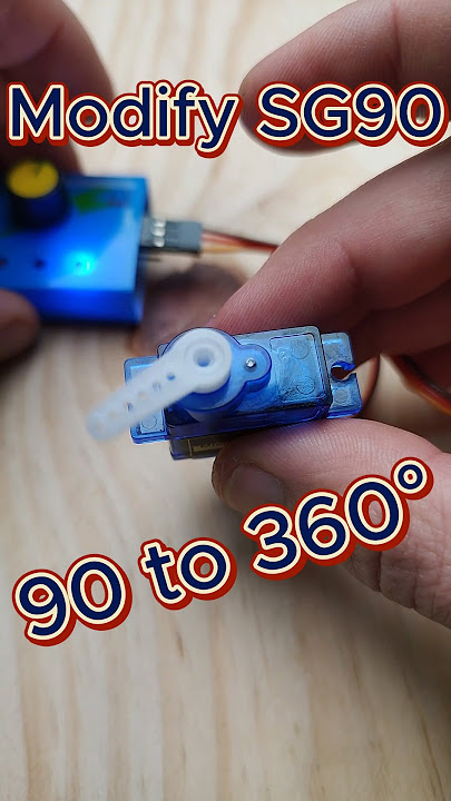 How To Modify SG90 Servo Motor to Spin 360°