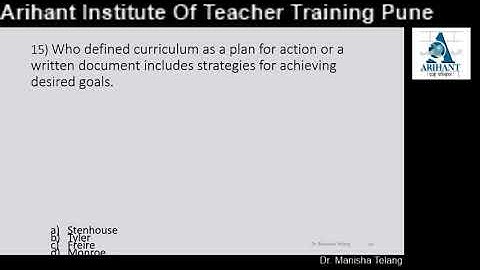 Second year B.Ed course 202- Knowledge and curriculum and language across curriculum unit 2 MCQs
