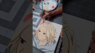 Manjiro Sano anime painting #painting #acrylicpainting #shorts