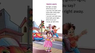 Red Light Red Light What Do You Say | Traffic Light Poem | LKG Rhymes Songs | Nursery UKG #lkgrhymes