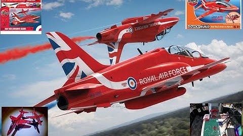 Airfix - Dual Build - Timelapse - Red Arrows Hawk - 1:72 & Quickbuild