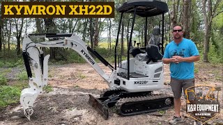 KYMRON XH22D Mini Excavator w/ Diesel Kubota Engine - digging, lifting, and tree removal