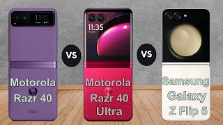 Motorola Razr 40 Vs Motorola Razr 40 Ultra Vs Samsung Galaxy Z Flip5 || Comparison ||