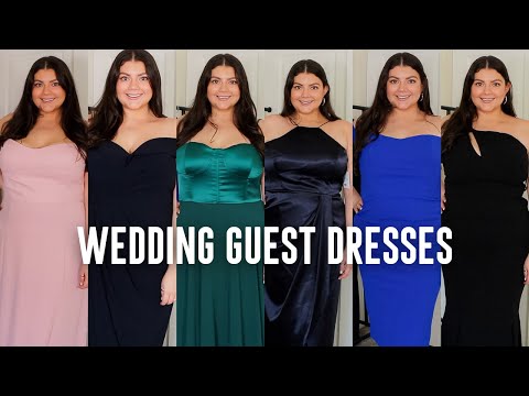 black dress for wedding guest plus size