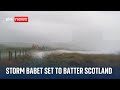 Storm Babet: Red weather warning for Scotland after Ireland lashed by rain
