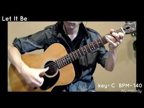 Let It Be かんたん (ソロギター,ハ長調バージョン,ビートルズ) - ビートルズ