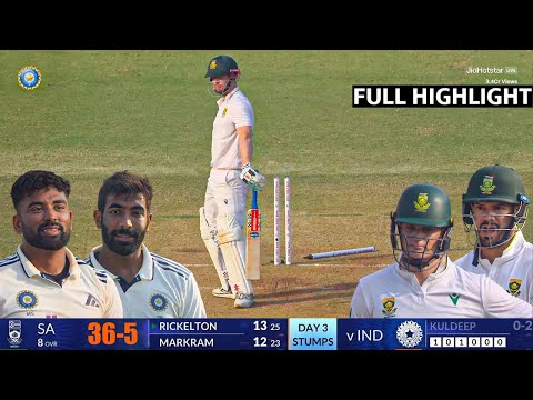 India vs South Africa 2nd Test Day 3 Full Highlights 2025 | Ind vs Sa 2nd Test Day 3 Full Highlights