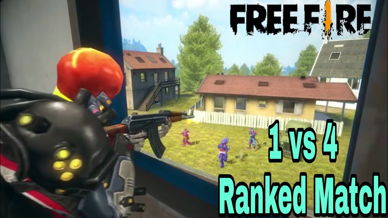 FREE FIRE : SOLO VS SQUAD. 😮 1 VS 4 RANK MATCH. 😮😮😮😮😮 - YouTube