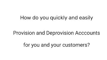 User Provisioning and Deprovisioning