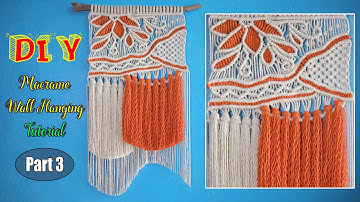 Summer Flower - 2 Colors Macrame Wall Hanging | DIY Macrame Design & Tutorial by LIT decor (Part 3)
