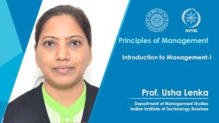 Lecture 1: Introduction to Management - I