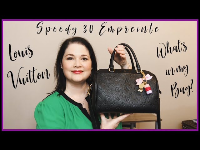 What's in My Bag  Louis Vuitton Speedy 30 Empreinte Noir