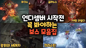 [언디셈버] 시작하기전에 초보자가 봐야하는 액트별 보스패턴들