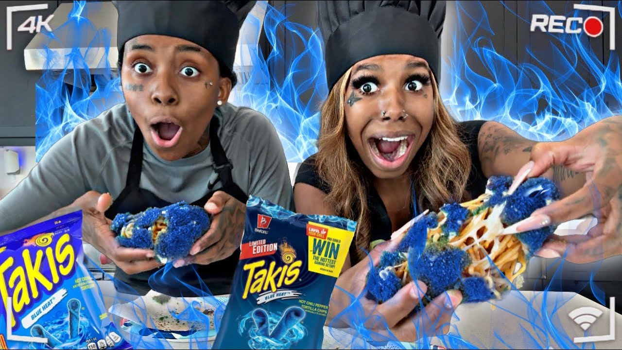 BLUE TAKIS NOODLE BALLS 🔥😱