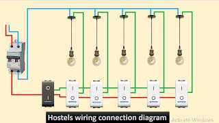Hostel wiring| house wiring| #viral #electricalengineering #circuitanalysis #electrical #electrician