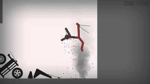 Stickman Dismounting replay: 2 754 833 points!