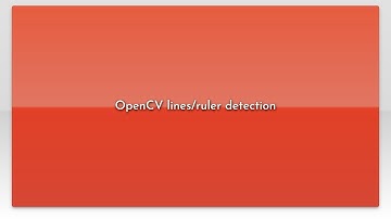 OpenCV lines/ruler detection