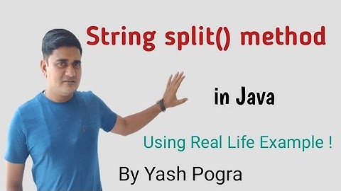 Java String split() method | Java split String by space | java split method examples