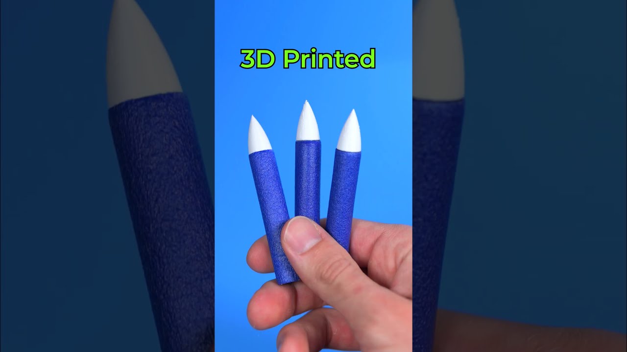 3d Printed NERF Darts Tips Vs Real