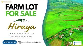 FARM LOT FOR SALE in Hiraya Farm Subdivision 1,000 sqm in Claveria Misamis Oriental