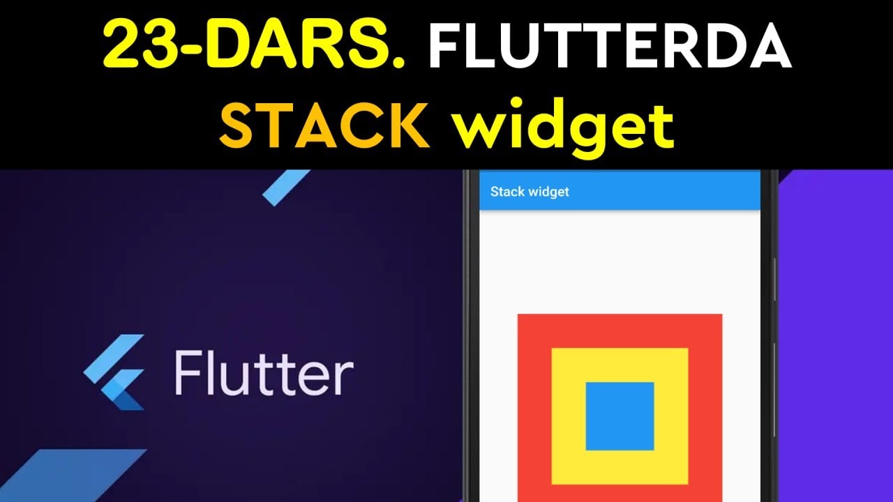 23-dars. Flutterda Stack widget - YouTube