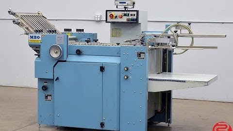 MBO B20 Pile Feed Paper Folder w/ Mobile Delivery