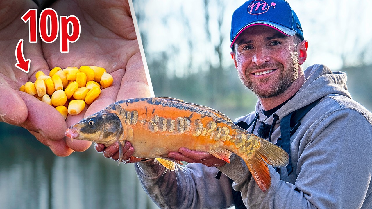 Unreal Carp Fishing on a 10p Budget! Corn Masterclass - YouTube