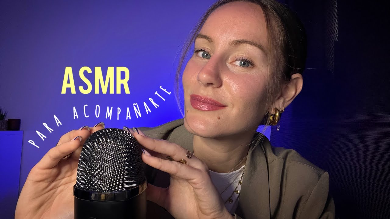 ASMR Para Acompañarte💛 (scratching suave, sonidos y susurros) 