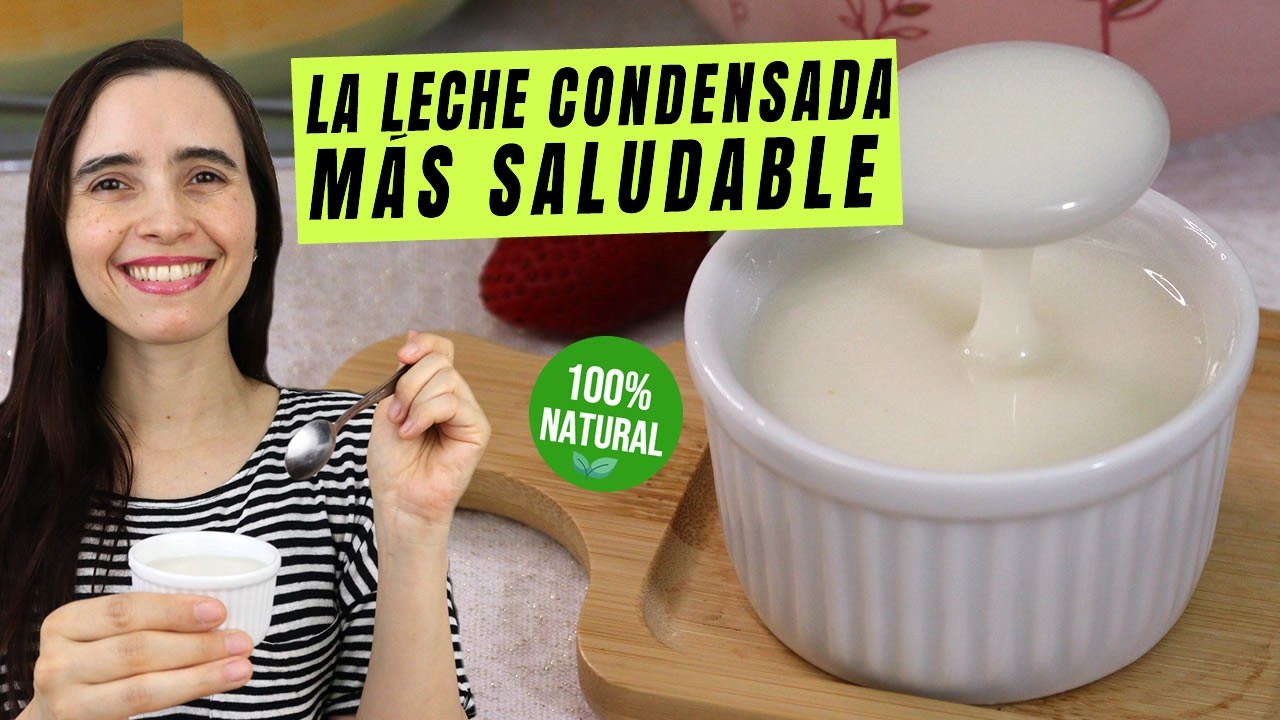 ¡Descubrí cómo hacer leche condensada saludable y sin azúcar! ¡Muy fácil y sin lactosa!