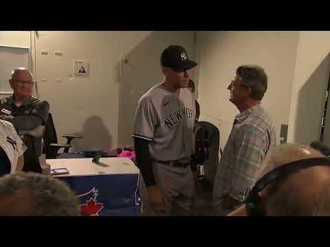 Aaron judge talks with roger maris jr. After tying his dad's al home run record | mlb on espn