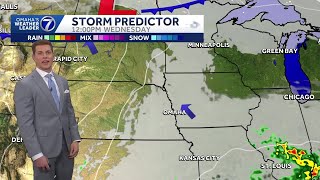 Mainly cloudy Tuesday & Wednesday, storm chance later this week
