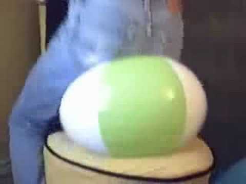 beachball bounce and pop - YouTube