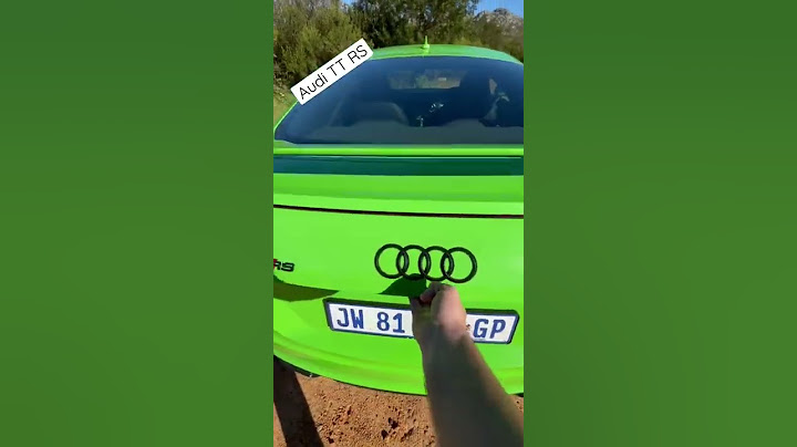 The Audi TT RS has an unusually large boot!