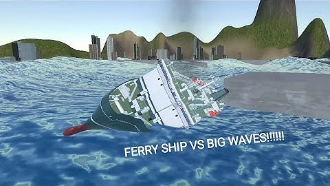 FERRY SHIP VS BIG WAVES!!!!! - Cruise Ship Handling