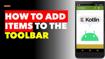 Adding Menu Items to the Toolbar in Kotlin #android #kotlinprogramming