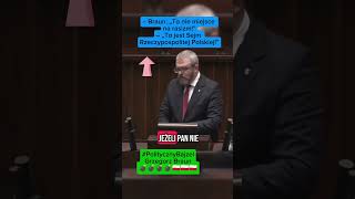 Braun Grzmi W Sejmie Rasizm? Nie W Rzeczypospolitej