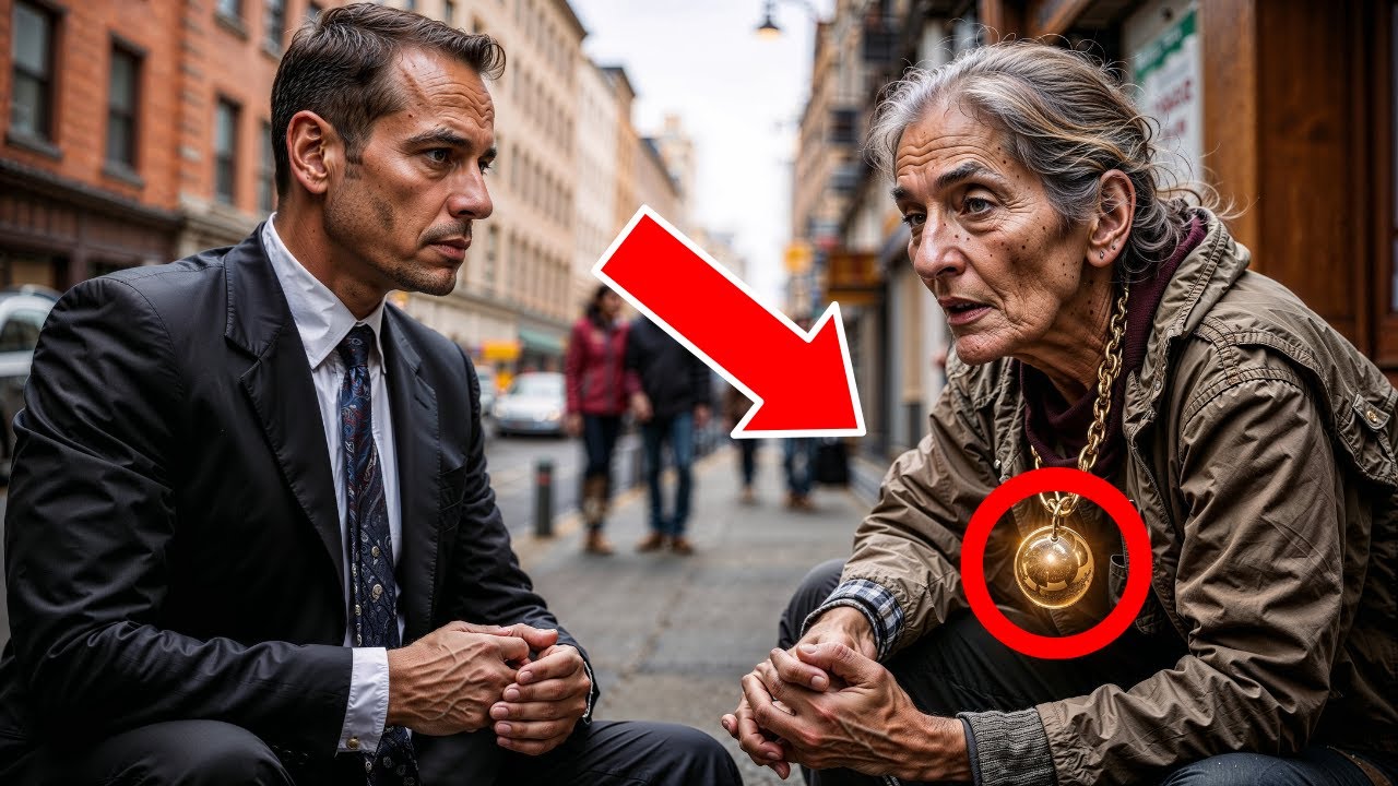 Kada je milioner ugledao staru dadilju kako prosi na ulici, prepoznao je ogrlicu svoje majke...