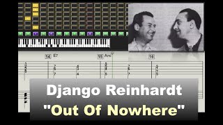 Django Reinhardt - "Out of Nowhere" - (1939) - Virtual Guitar Transcription by Gilles Rea chords